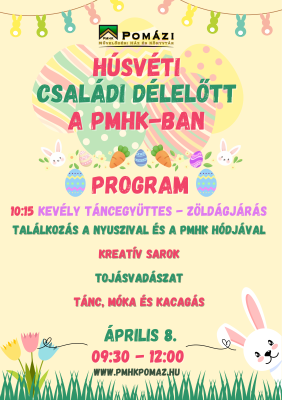 Húsvéti családi délelőtt a PMHK-ban Húsvéti családi délelőtt a PMHK-ban