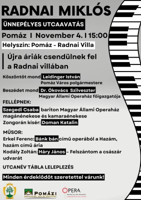 Radnai Miklós utcaavatás Radnai Miklós utcaavatás