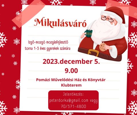 Izgő-mozgó Mikulásváró foglalkozás Izgő-mozgó Mikulásváró foglalkozás