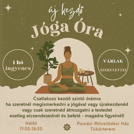 Kezdő jóga óra