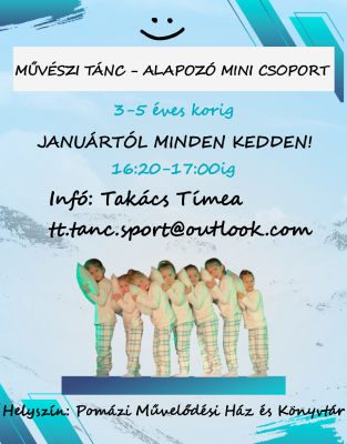 Művészi tánc - alapozó mini csoport Művészi tánc - alapozó mini csoport