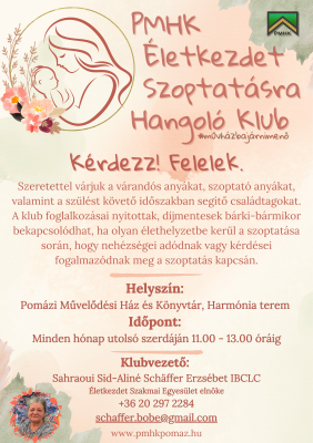 Életkezdet Szoptatásra Hangoló Klub Életkezdet Szoptatásra Hangoló Klub