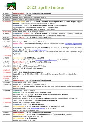 Áprilisi program