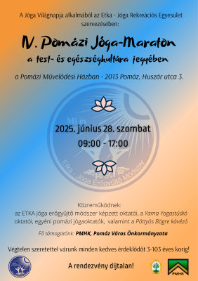 IV. Pomázi Jóga-Maraton IV. Pomázi Jóga-Maraton