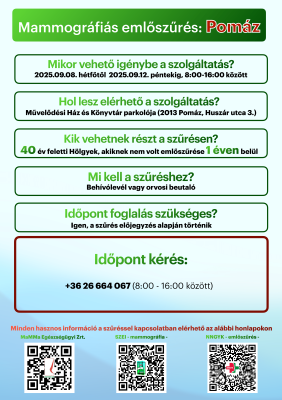 Mammográfiás emlőszűrés Mammográfiás emlőszűrés