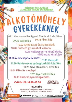 Alkotóműhely gyerekeknek Alkotóműhely gyerekeknek