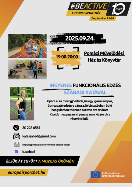#Beactive Európai sporthét