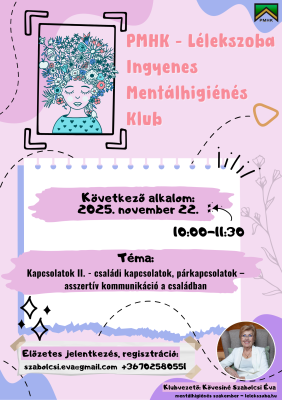 Lélekszoba Mentálhigiénés Klub