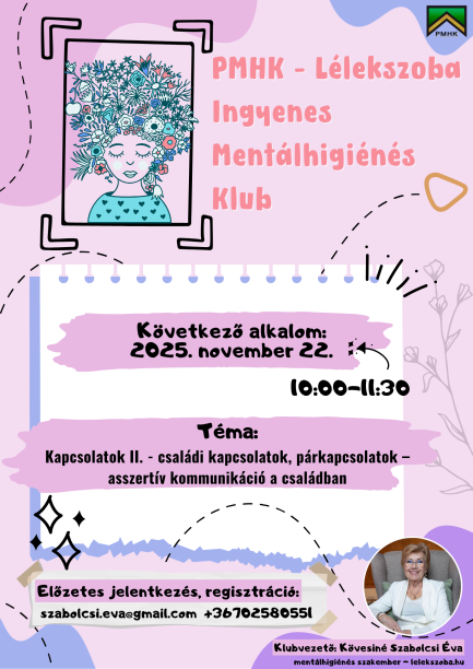 Lélekszoba Mentálhigiénés Klub