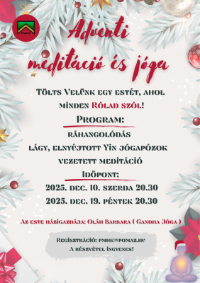 Adventi meditáció és jóga
