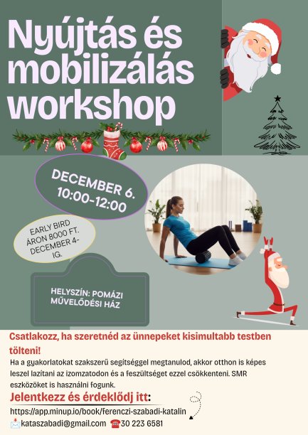 Nyújtás és mobilizálás workshop