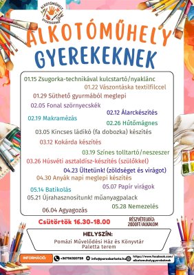 Alkotóműhely gyerekeknek