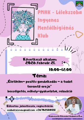 Lélekszoba Mentálhigiénés Klub