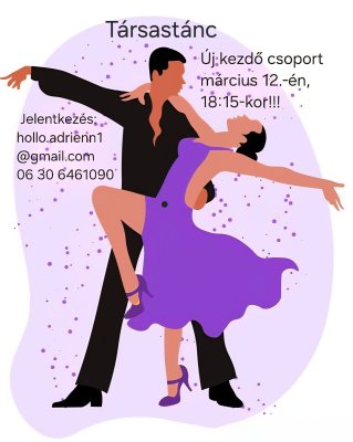 Társastánc kezdő csoport