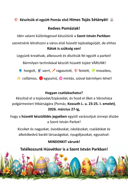 Hímes tojás sétány