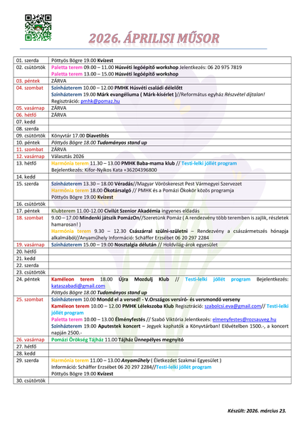 Áprilisi program