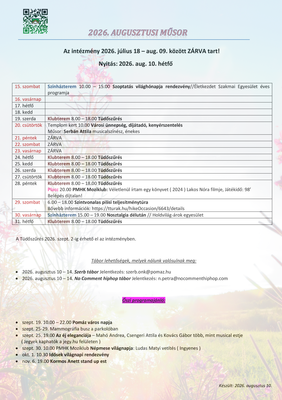 augusztusi program