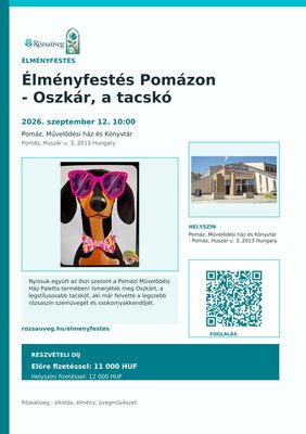 Élményfestés Pomázon - Oszkár, a tacskó