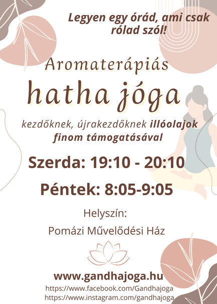 Aromaterápiás Hatha jóga