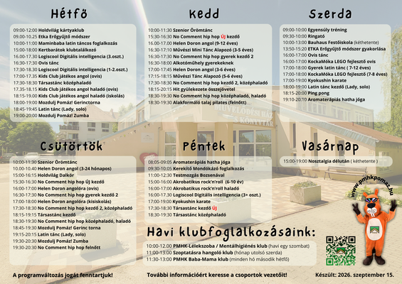 heti programok