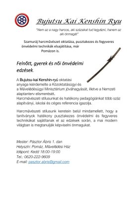 Bujutsu Kai Kenshin - Ryu harcművészet Bujutsu Kai Kenshin - Ryu harcművészet