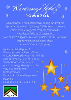 Karácsonyi Tájház Pomázon Karácsonyi Tájház Pomázon