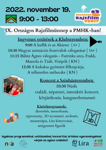 IX. Országos Rajzfilmünnep a PMHK-ban!