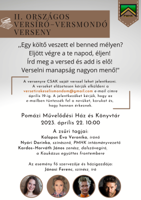 II. Országos Versíró–versmondó verseny II. Országos Versíró–versmondó verseny