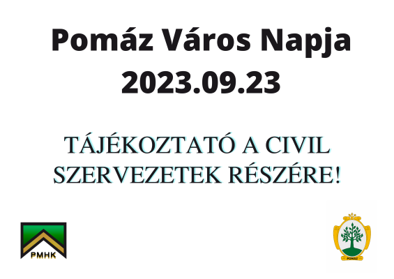 Pomáznapi tájékoztató civil szervezetek részére