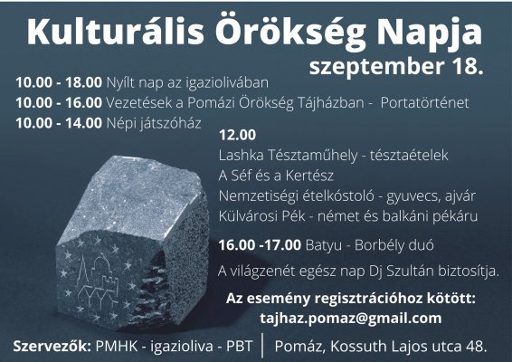 Kulturális Örökség Napja Kulturális Örökség Napja