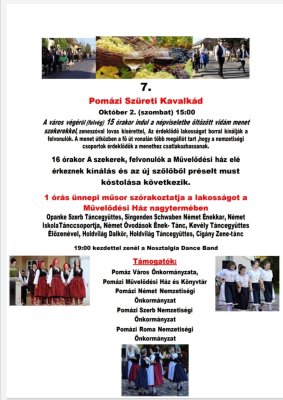 7. Szüret Pomázon 7. Szüret Pomázon